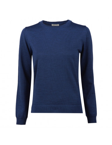 Signe Knit R-neck Dark blue