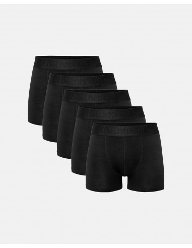 Boxer Bamboo 5-pack - Regular leg Svart