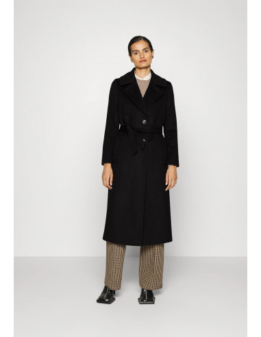 Cashmere Coat W - Clareta Belt Long Black